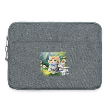 What You Have Can Have Many - Cat - Laptop bag 15" - heather grey - Front
