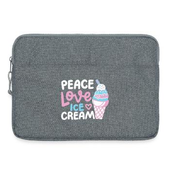 Eiscreme Eisliebhaber - Laptoptasche 15" - Grau meliert - Vorne