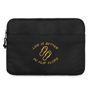 LIFE IS BETTER IN FLIP FLOPS - Laptop bag 15" - black - Front