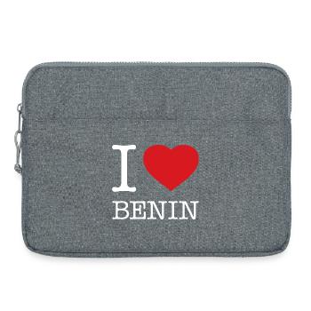 I LOVE BENIN - Laptop bag 15" - heather grey - Front