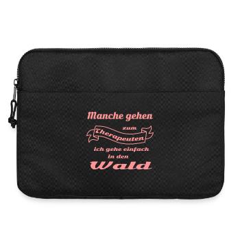 Therapie Spruchband - Laptoptasche 15" - Schwarz - Vorne