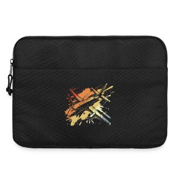 Airplane Street Art Retro - Laptop bag 15" - black - Front