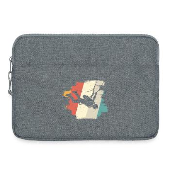 Aventures dans le ciel - Sacoche pour ordinateur portable 15 pouces - gris chiné - Devant