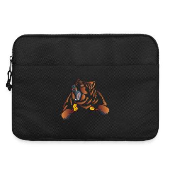 Ours brun en colère avec des fléchettes - Sacoche pour ordinateur portable 15 pouces - noir - Devant