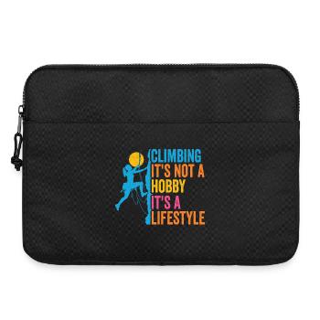 Climbing - It's Not a Hobby. It's a Lifestyle - Laptop bag 15" - black - Front