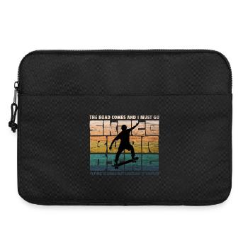 Skateboard Skaten Skate-Fan70er Retro Skater - Laptoptasche 15" - Schwarz - Vorne