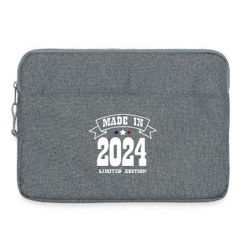 Limited Edition Made in 2024 BLUE WHITE RED - Laptop bag 15" - heather grey - Front
