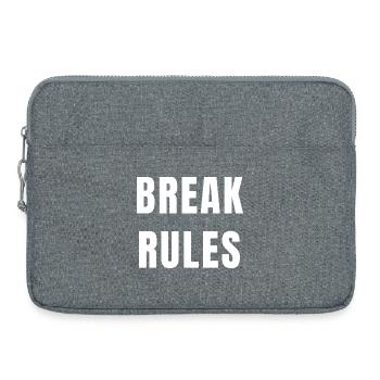 Regeln brechen Motivation Denkweise Ehrgeiz Macht - Laptoptasche 15" - Grau meliert - Vorne