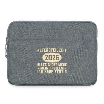 Partial retirement 2026 - colleague in early retirement - Laptop bag 15" - heather grey - Front