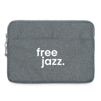 Free Jazz fettes und einfaches Logo - Laptoptasche 15" - Grau meliert - Vorne