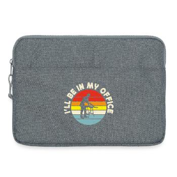 Cadeau drôle de menuisier - Sacoche pour ordinateur portable 15 pouces - gris chiné - Devant
