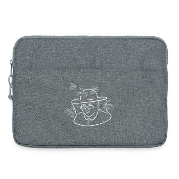 Imker Portrait - Laptoptasche 15" - Grau meliert - Vorne