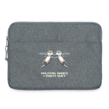 Holding hands = group strengthening | Otter RPG - Laptop bag 15" - heather grey - Front