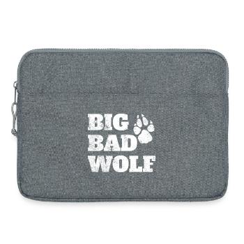 Böser Wolf Halloween-Kostüm Böser Wolf - Laptoptasche 15" - Grau meliert - Vorne