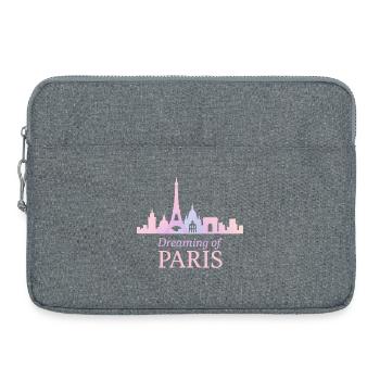 Paris Traumsilhouette - Laptoptasche 15" - Grau meliert - Vorne