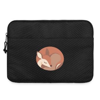 Sleeping Fox in Soft Palette - Laptop bag 15" - black - Front