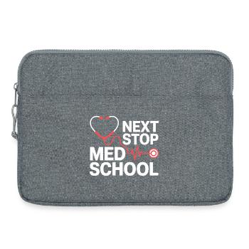 Thé cardiaque stéthoscope de l’école de médecine - Sacoche pour ordinateur portable 15 pouces - gris chiné - Devant