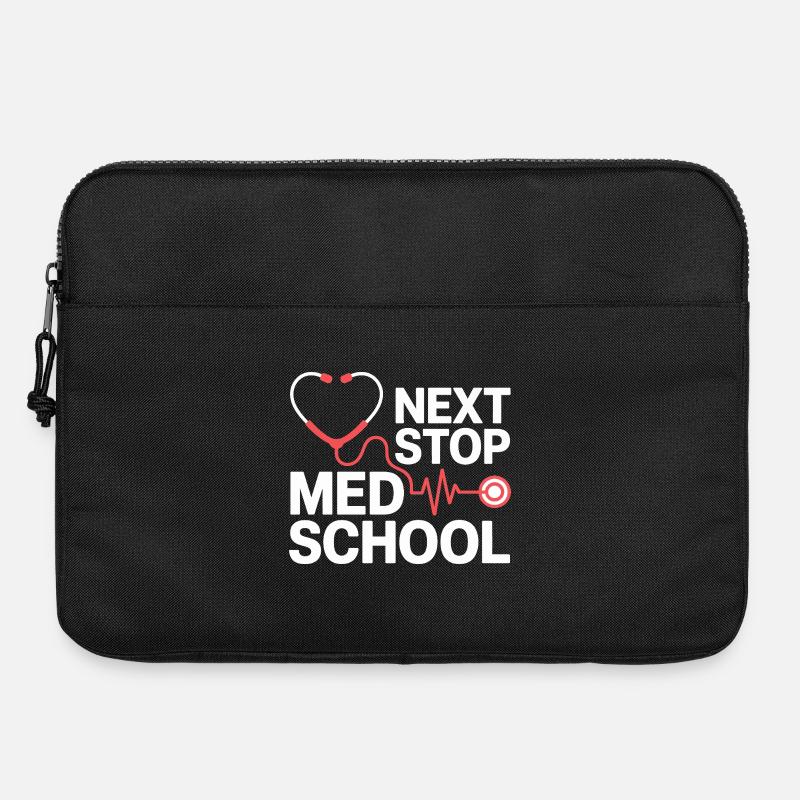 Med School Stethoscope Heart Tea - Laptop bag 15" - black