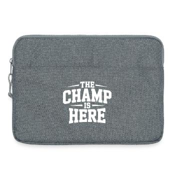 The Champ is Here - Laptop bag 15" - heather grey - Front