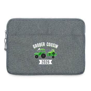 Annonce de grossesse de Je serai cousine en 2026 - Sacoche pour ordinateur portable 15 pouces - gris chiné - Devant