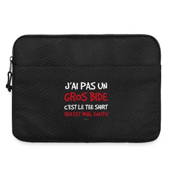 Humorvolles T-Shirt mit schlechtem Humor - Laptoptasche 15" - Schwarz - Vorne