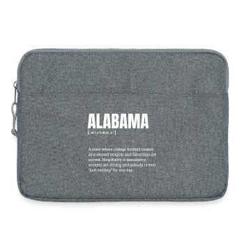 Alabama Football Bold Typography - Laptoptasche 15" - Grau meliert - Vorne