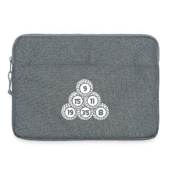 Bingo Player Bingo Balls Stack Bingo - Sacoche pour ordinateur portable 15 pouces - gris chiné - Devant