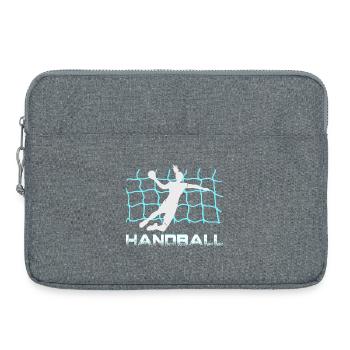 Handball Goalkeeper Jump - Laptop bag 15" - heather grey - Front