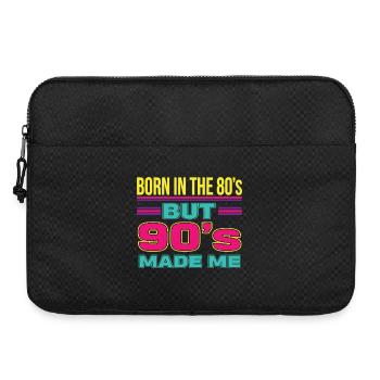 Né dans les années 80 Mais les années 90 m’ont rendu rétro - Sacoche pour ordinateur portable 15 pouces - noir - Devant