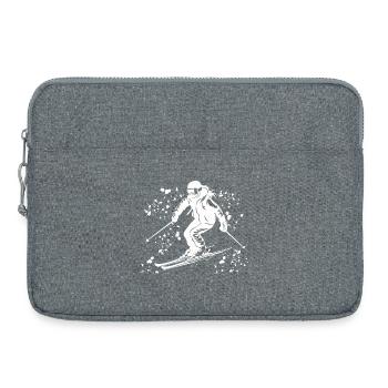 Ski alpin Sports d’hiver Ski nordique - Sacoche pour ordinateur portable 15 pouces - gris chiné - Devant