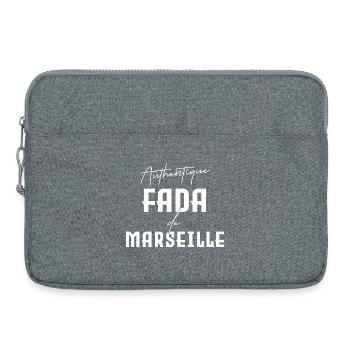 Fada de Marseille Humour Marseillais sud Provence - Sacoche pour ordinateur portable 15 pouces - gris chiné - Devant