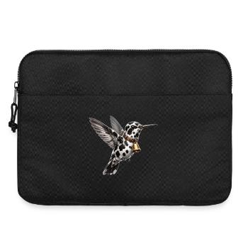 Motif drôle de colibri et de vache colibri - Sacoche pour ordinateur portable 15 pouces - noir - Devant