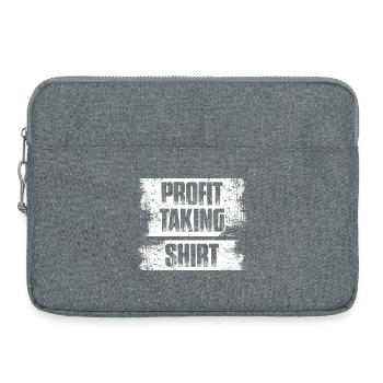 Profit taking Aktienmarkt Börse Trader - Laptoptasche 15" - Grau meliert - Vorne