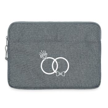 Eheringe - Laptoptasche 15" - Grau meliert - Vorne