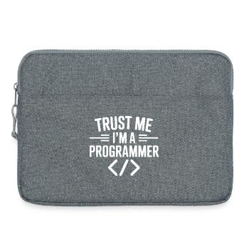 Trust Me I'm a Programmer - Laptop bag 15" - heather grey - Front