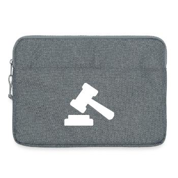 Law Lawyer Libra Lawyer Court Law - Laptop bag 15" - heather grey - Front
