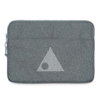 Rayons triangulaires radiants - Sacoche pour ordinateur portable 15 pouces - gris chiné - Devant