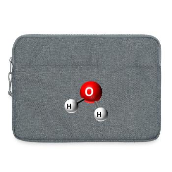 Graphique de la molécule d’eau - Sacoche pour ordinateur portable 15 pouces - gris chiné - Devant