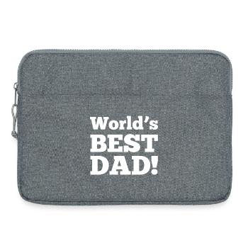 Meilleur papa du monde! - Sacoche pour ordinateur portable 15 pouces - gris chiné - Devant