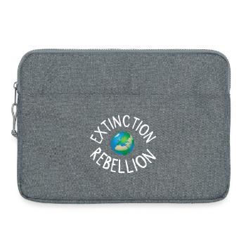 Extinction Rebellion Planet Earth white - Laptop bag 15" - heather grey - Front