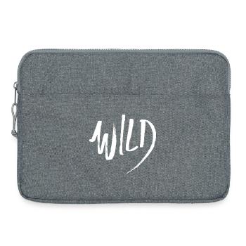 Wild (dark) - Laptop bag 15" - heather grey - Front