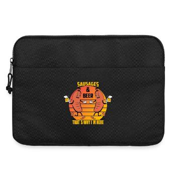 Würste und Bier - Laptoptasche 15" - Schwarz - Vorne