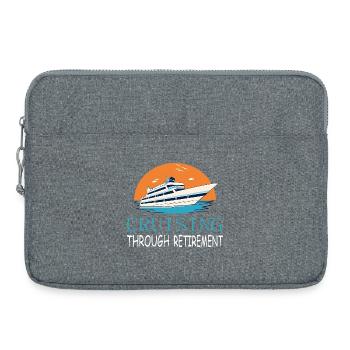 Croisière jusqu’à la retraite - Sacoche pour ordinateur portable 15 pouces - gris chiné - Devant