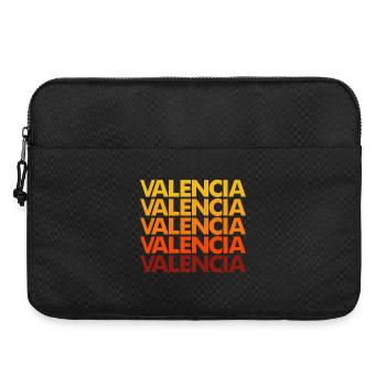Valencia Gradient Schriftstapel - Laptoptasche 15" - Schwarz - Vorne