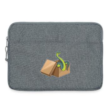Serpent en carton - Sacoche pour ordinateur portable 15 pouces - gris chiné - Devant