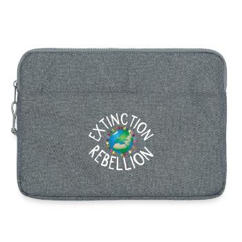 Extinction Rebellion Human Necklace White - Laptop bag 15" - heather grey - Front