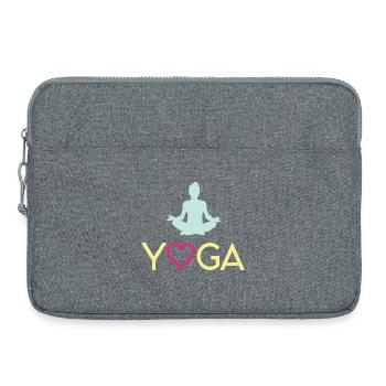 Yoga - Laptop bag 15" - heather grey - Front