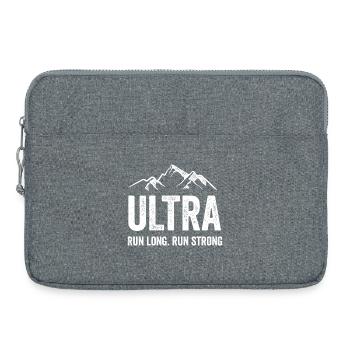 Ultra Running - Run Long. Courez fort. - Sacoche pour ordinateur portable 15 pouces - gris chiné - Devant