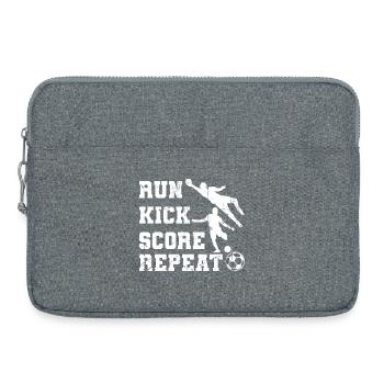 Run Kick Score Repeat - Laptoptasche 15" - Grau meliert - Vorne