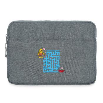 The Lovers' Labyrinth - Laptop bag 15" - heather grey - Front